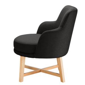 Fauteuil Siabu Tissu structuré - Anthracite