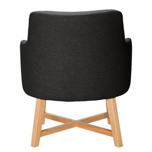 Fauteuil Siabu Tissu structuré - Anthracite