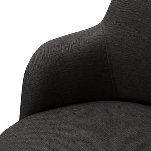 Fauteuil Siabu Tissu structuré - Anthracite