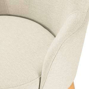 Fauteuil Siabu Tissu structuré - Beige clair