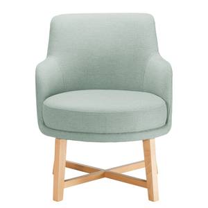 Fauteuil Siabu Tissu structuré - Gris menthe