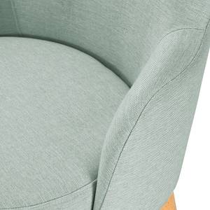 Fauteuil Siabu Tissu structuré - Gris menthe