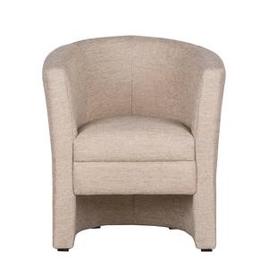 Cocktailfauteuil Sinclair VIII crèmekleurige structuurstof