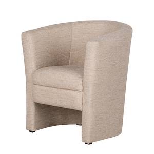 Cocktailfauteuil Sinclair VIII crèmekleurige structuurstof