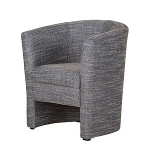 Fauteuil Sinclair IX Tissu structuré gris foncé