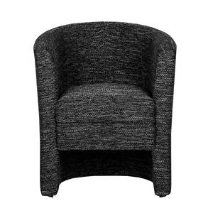 Fauteuil Sinclair X Tissu structuré noir