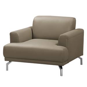 Fauteuil Sisto echt leer - taupe