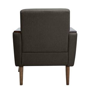 Fauteuil Smartt Tissu structuré - Gris marron - Gris marron