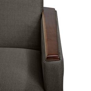 Fauteuil Smartt Tissu structuré - Gris marron - Gris marron