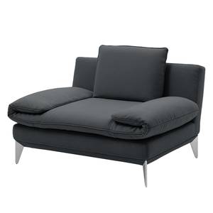 Fauteuil Smoky Bay geweven stof - Donkergrijs - Armleuningen verstelbaar