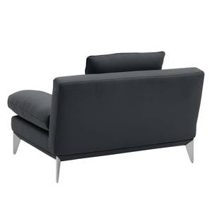 Fauteuil Smoky Bay Tissu - Gris foncé - Accoudoir réglable