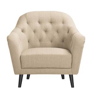 Fauteuil Sofie donkergrijze geweven stof - Beige