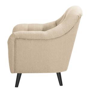 Fauteuil Sofie donkergrijze geweven stof - Beige