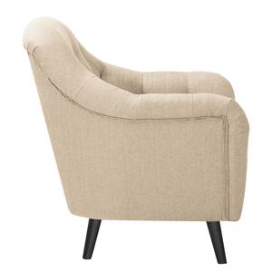 Fauteuil Sofie Tissu gris foncé - Beige