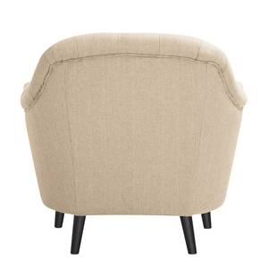 Fauteuil Sofie Tissu gris foncé - Beige