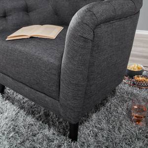 Fauteuil Sofie Tissu gris foncé - Gris foncé