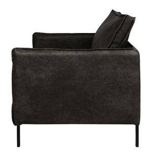 Fauteuil Southwell antieke leerlook - Basalt