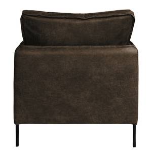 Fauteuil Southwell antieke leerlook - Bruingrijs