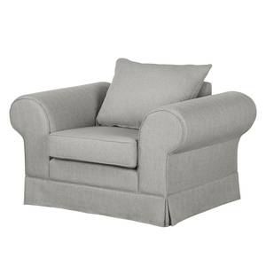 Fauteuil Summer Romance I geweven stof - Grijs