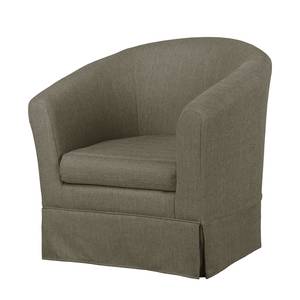 Fauteuil Summer Romance III geweven stof - Taupe - Zonder hocker