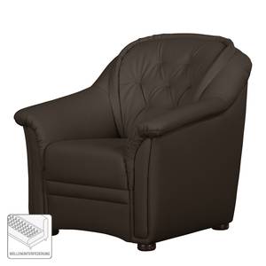 Fauteuil Tamba Imitation cuir Marron bison