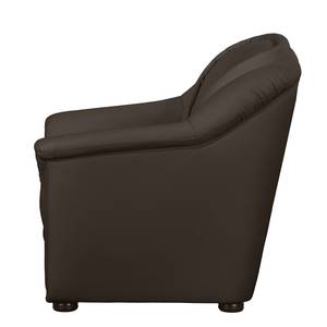 Fauteuil Tamba Imitation cuir Marron bison