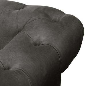 Fauteuil Thory antieke leerlook - Donkerbruin