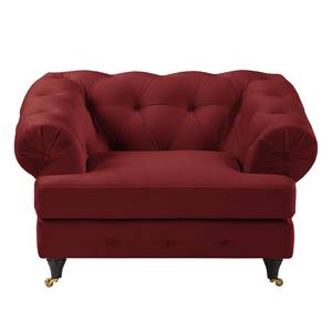 Chesterfield Sessel Thory Samt - Rot