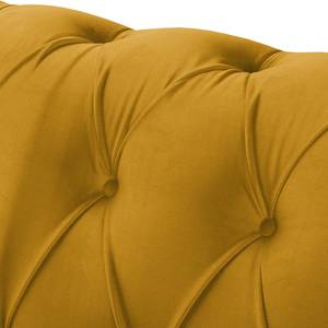 Fauteuil Thory Velours - Jaune moutarde