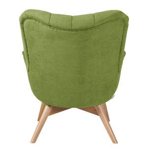 Fauteuil Tias geweven stof - Fijn golvend avocado