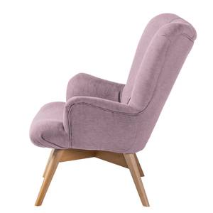 Fauteuil Tias geweven stof - Mauve