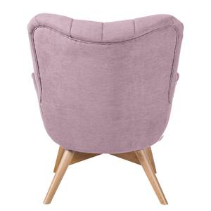 Fauteuil Tias geweven stof - Mauve