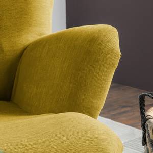 Fauteuil Tias Tissu - Jaune moutarde