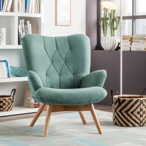 Fauteuil Tias Tissu - Bleu acier