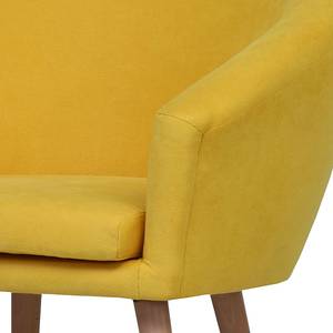 Fauteuil Tippytoe Tissu - Jaune moutarde