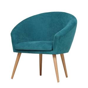 Fauteuil Tippytoe geweven stof - Turquoise