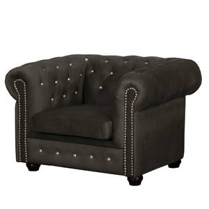 Fauteuil Torquay I Microfibre - Marron noix de coco