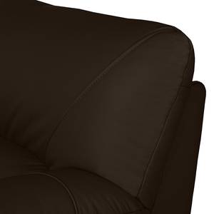 Fauteuil Torsby donkerbruin echt leer