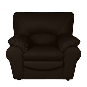 Fauteuil Torsby donkerbruin echt leer