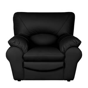 Fauteuil Torsby zwart echt leer