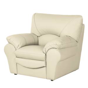 Fauteuil Torsby Imitation cuir - Ecru