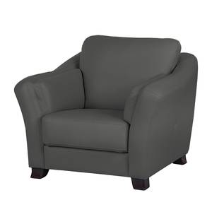 Fauteuil Toucy antracietkleurig echt leer