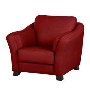 Fauteuil Toucy rood echt leer