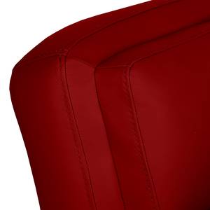 Fauteuil Toucy Cuir véritable rouge