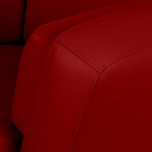 Fauteuil Toucy Cuir véritable rouge