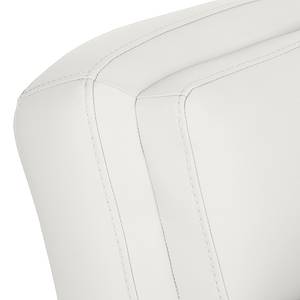 Fauteuil Toucy Cuir véritable blanc