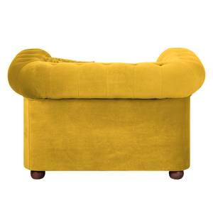 Fauteuil Upperclass Velours Avec coussins coussin Jaune