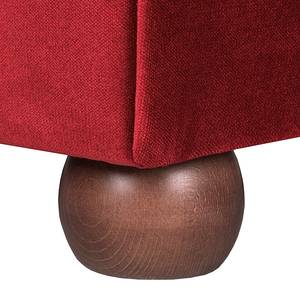 Sessel Upperclass Samtstoff mit Kissen Rot