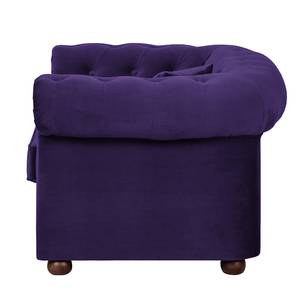 Sessel Upperclass Samtstoff - mit Kissen - Violett