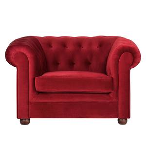 Fauteuil Upperclass Velours - Rouge